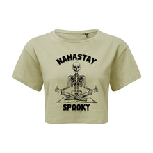 Load image into Gallery viewer, Namastay Spooky Cropped T-Shirt