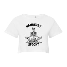 Load image into Gallery viewer, Namastay Spooky Cropped T-Shirt