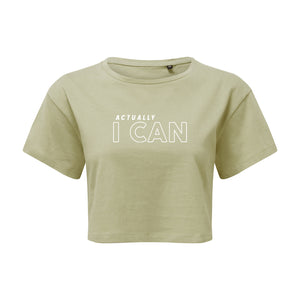 Actually I Can Cropped T-Shirt