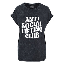 Load image into Gallery viewer, Anti Social Lifting Club Acid Wash T-Shirt
