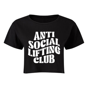 Anti Social Lifting Club Cropped T-Shirt