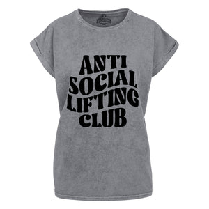 Anti Social Lifting Club Acid Wash T-Shirt