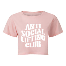 Load image into Gallery viewer, Anti Social Lifting Club Cropped T-Shirt
