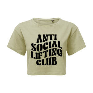 Anti Social Lifting Club Cropped T-Shirt