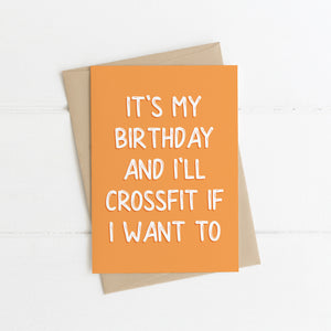 Crossfit Birthday Card