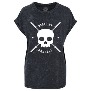 Death By Barbell Acid Wash T-Shirt