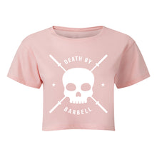 Load image into Gallery viewer, Death By Barbell Cropped T-Shirt
