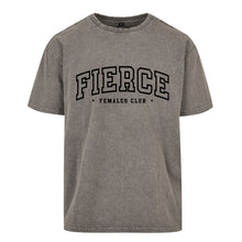 Load image into Gallery viewer, Varsity Fierce Oversized Acid Wash T-Shirt
