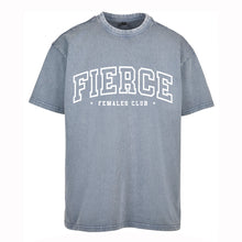 Load image into Gallery viewer, Varsity Fierce Oversized Acid Wash T-Shirt
