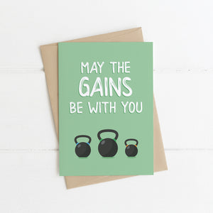 May The Gains Be With You Card