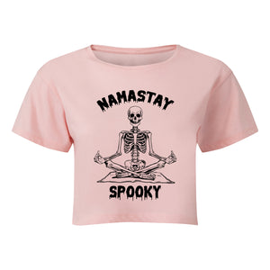 Namastay Spooky Cropped T-Shirt