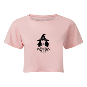 Resting Witch Face Cropped T-Shirt