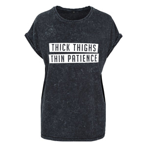 Thick Thighs Acid Wash T-Shirt