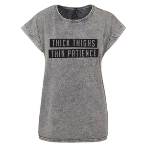 Thick Thighs Acid Wash T-Shirt