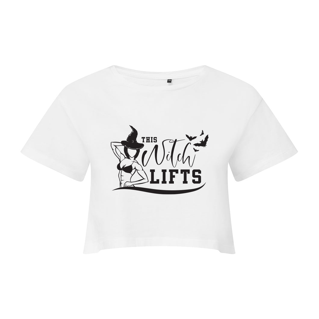 This Witch Lifts Cropped T-Shirt