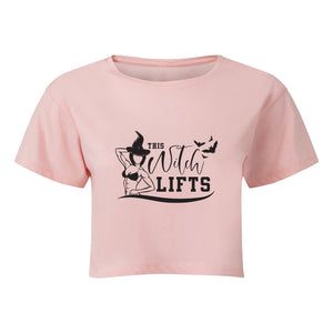 This Witch Lifts Cropped T-Shirt